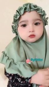 Bykiddos - (LOKAL) Jilbab Anak Bayi RAINA Kriwil 0-3 TH / Hijab Baby / Kerudung Anak Perempuan