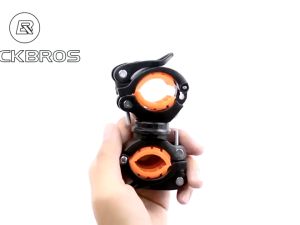 360° Light Clip Adjustable Holder Bracket for Bicycle Front Flashlight Lamp Support Outdoor Cycling