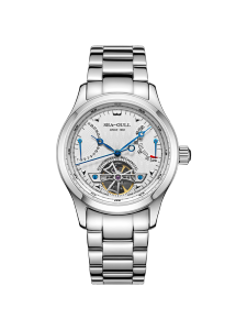 Seagull Mens Watch Mechanical Automatic Flywheel Calendar Power Reserve round Steel Band 39mm Dial Depth 5ATM Domestic Luxury