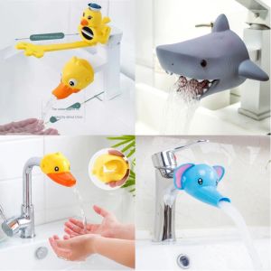 Diverse Cartoon Animal Kitchen Convenient Device for Baby Washing Faucet Extender For Kids Hand Washing Bathroom Sink Extender