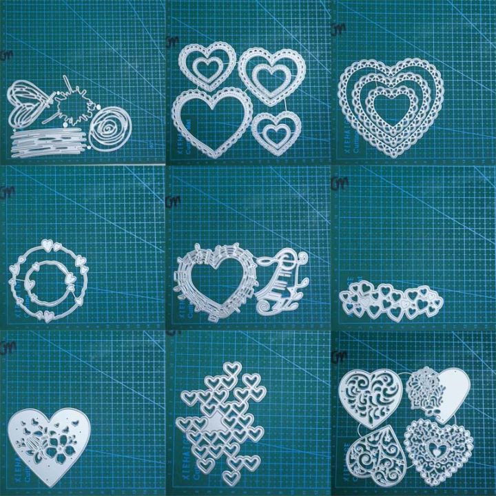 heart metal cutting dies Scrapbooking decoration paper craft knife ...