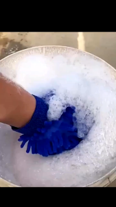 DOUBLE-SIDE MICROFIBER CLEANING GLOVES SOFT CHENILLE CAR BODY WASHING TOWELS DUSTER AUTO CARE GLOVES