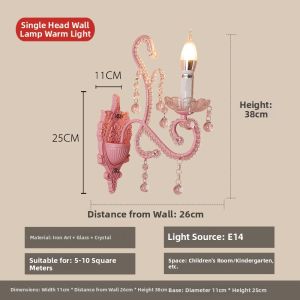 OUCHAO | Princess Style Wall Light for Bedroom