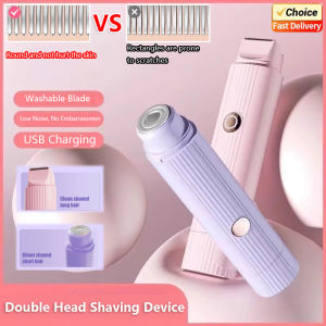 2025 New 2in1 Electric Razor for Women Painless Hair Removal Rechargeable Body Trimmer Underarm Mustache Epilator Shaver