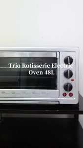 Trio 48L High-Quality Electric Convection Oven with Rotisserie and Easy Clean Non-Stick Interior