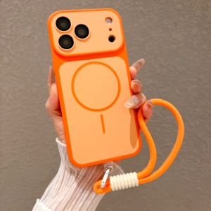 Full Cover Anti-drop Magnetic Hard Back Soft Bumper Phone Case For iPhone 13 14 15 16 17 Pro Max Simple solid color magnetic cover