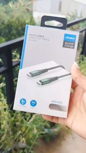 KABEL DATA TYPE C TO TYPE C 3A 60W - Kabel Tipe C ke Tipe C 60 Watt Kabel Charger Fast Charging Kabel Casan Kabel Power Delivery Quick Charge 3A VIVAN KPD100S