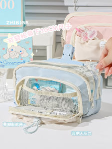 2025 New High Aesthetic Drawstring Pencil Case Large Capacity Canvas Storage Bag for Junior And High School Girls And Primary Students