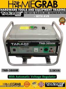 TANABE JAPAN 3.5KVA / 3500W GASOLINE GENERATOR - 100% COPPER WINDING - WITH AVR‼️TNB-3800M‼️