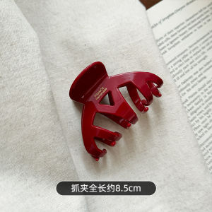Kẹp Tóc Acetate Shark Headwear Kẹp Tóc Hình Quả Bí Ngô Đơn Giản Thanh Lịch Dành Cho Nữ Kẹp Tóc Thời Trang Mới 2025 Kẹp Tóc Sau Đầu