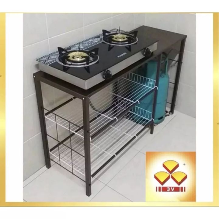 3V Ready Stock Kitchen Gas Stove Rack/ Rack Bersi Masak/Cooking/ Rack ...