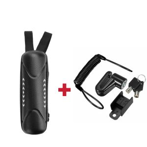 Hardshell Waterproof 1L Motorcycle Head Bag Electric Scooter Bicycle Tool Bag Can Put Air Pump Disc Brake Lock Vehicle Bag