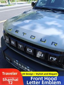Front Hood Letter Badge Sticker for JETOUR Traveler