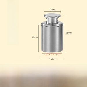 Portable Mini Pure Titanium Medicine Box Waterproof Heart Savers Keychain Titanium Alloy Storage Container Travel Essential