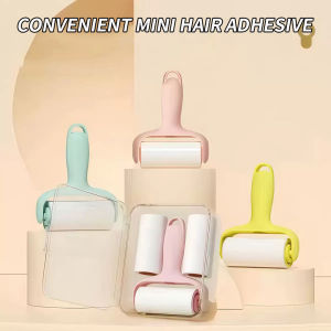 Mini Portable Lint Remover Roller for On-the-Go Pet Hair Removal Strong Adhesion Disposable Refills Fits Purse/Pocket