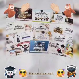 (5PCS) KARTU UCAPAN WISUDA AESTHETIC / KARTU UCAPAN BUKET / KARTU UCAPAN HADIAH WISUDA / GREETING CARD GRADUANTION / GIFT CARD / KUW8317