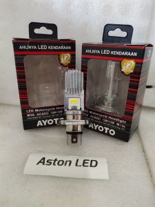 Lampu LED Motor AYOTO M3A vixion Utama watt 12+12 HI/LO H4 AC/DC PNP