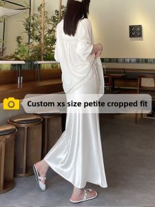 ZIYAN | Thin & Drapey Ice Silk Half Skirt