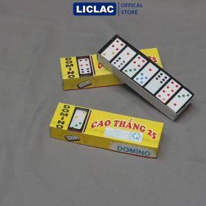 Bộ cờ Domino Cao Thắng 25 làm bằng chất liệu nhựa gồm 28 quân cờ Đồ chơi giải trí Boardgame Việt Nam - LICLAC