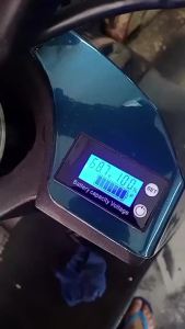 6133A มิเตอร์ไฟฟ้าดิจิตอล DC8-100V LCD โวลต์มิเตอร์จอแสดงผล LCD พร้อมสายเคเบิล DC 8 V-100 V แบตเตอรี่โวลต์มิเตอร์ตัวบ่งชี้ความจุ