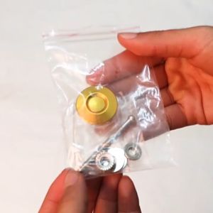 2Pcs 30mm Push Button Quick Release Hood Lock Clip Car Bumper Latch Kit