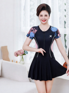 XTEP | Conservative Slimming Belly Covering One-Piece Swimsuit