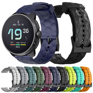 20 22mm Soft Sports Silicone Strap For SUUNTO VERTICAL 9 5 Peak DLC/PRO 3 Fitness Band For SUUNTO RACE Belt Breathable Bracelet