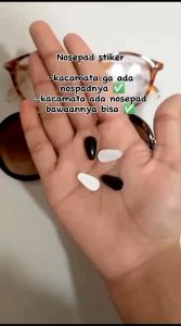 Nosepad Kacamata Model Sticker / Nosepada Tempel / Nosepad Bantalan Silikon Empuk