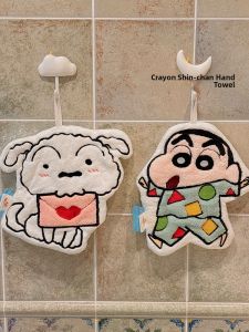 Thickened Hand Towel Kitchen Bathroom Hanging Style Quick Dry Cute Cartoon Absorbent Towel for Children Household Cloth