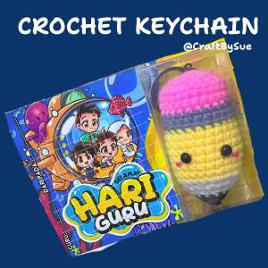 Keychain Pencil Crochet - Perfect Gift for Teachers Hari Guru
