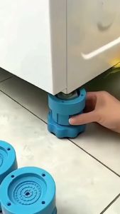 JIANTAI 4PCS Washing Machine Foot Pad Noise Reduction Shock Absorption Heightened Bracket Pad Refrigerator Non-slip Support Dampers