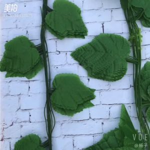Bộ 12 dây lá nho giả 20 lá VI043 ( mỗi dây dài hơn 2m kích thước lá khoảng 9-10cm) hoa giả trang trí