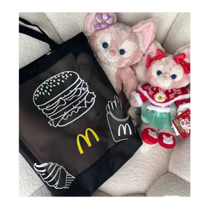 Túi Tote Thể Thao Dung Tích Lớn McDonalds Túi Mua Sắm Lưới Túi Đi Biển Túi Đựng Đồ Bơi Túi Tote Nữ Túi Tote Mềm Có Khóa Kéo