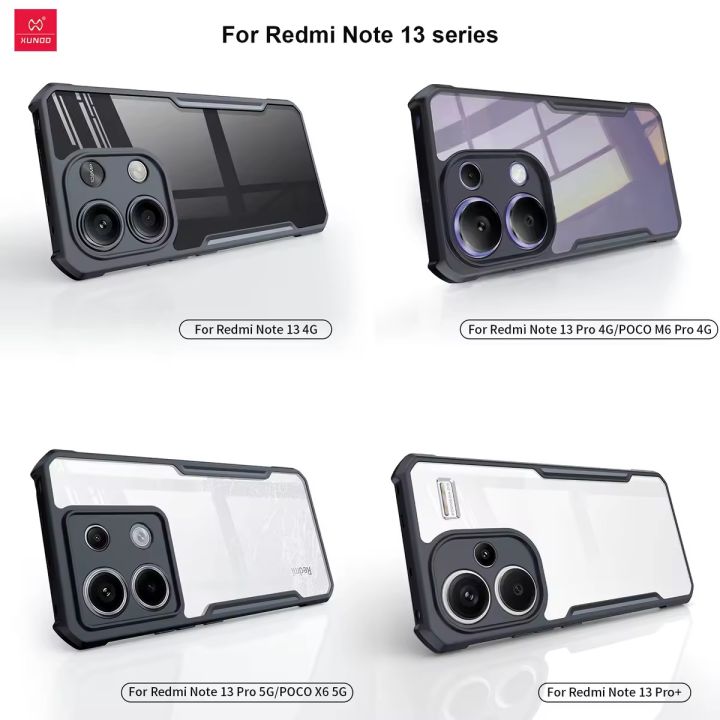 XUNDD Xiaomi Poco M6 Pro 4G/Poco X6/Poco X6 Pro/Poco X5 Pro/Redmi Note 12 Pro/Redmi Note12 Turbo/Redmi Note 12S/Redmi Note13 Pro Plus/Redmi Note13 Pro 5G Case Anti Drop Anti Scratch
