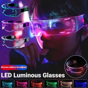 LED Luminous Glasses: Neon Acrylic & Colorful Light Up Eyewear