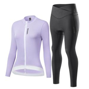 WOSAWE | Slim Fit Long Sleeve Cycling Set for Women Spring Summer