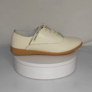 Prikol Kulit Klasik Korea Sepatu Kerja Wanita Flat Shoes Nyaman Cewek Kekinian Oxford Karet Flatshoes Lembut Bernapas 108