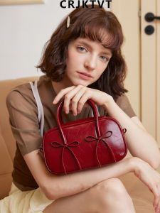 กระเป๋าสะพายข้างผู้หญิง CRJKTVT 2024 กระเป๋าสะพายไหล่เดี่ยวสีแดง ดีไซน์เก๋ไก๋ กระเป๋าสะพายข้างสำหรับงานแต่งงาน กระเป๋าสะพายข้างแบบมีสายรัด