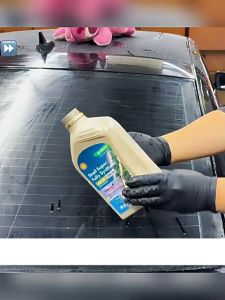 🔥Give you clear windows🔥 Automotive oil film remover acid rain remover for car windshield cleaner for acid rain remover water marks for car glass windshield washer fluid for car glass care water mark car glass oil film remover glass cleaner