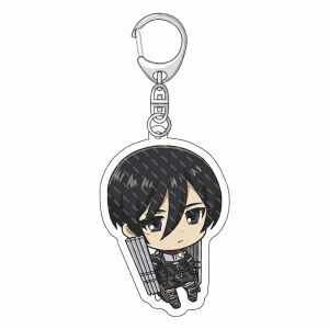 Bandai | Bộ Móc Khóa Acrylic Anime Attack On Titan 55MM - Eren Jaeger Mikasa Ackerman Armin Arlert Levi Ackerman - Quà Tặng Sưu Tầm Dễ Thương