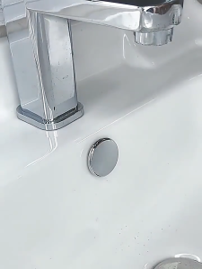 Bath Sink Round Ring Overflow Cover Spare Sink Basin Cap Tidy Chrome Trim Ceramic Basin Overflow Ring for Bathroom