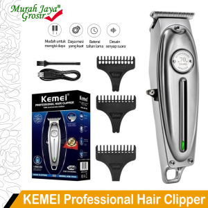 Paket Alat Cukur Rambut Kemei KM-1949 Mesin Pangkas Dan Potong Rambut Cas Elektric Hair Cipper