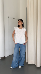 OFEYA - Marva Bordir Top - Sleeveless Cotton Blouse - Atasan Wanita