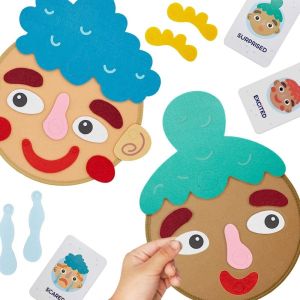 Emotion Explorer - Flash Cards - 9-Card Set Preschool Learning Toy for Social Emotional Development Expressing Feelings and Building Empathy