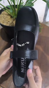 Sepatu Paskibra Flat Pantofel Wanita Hitam- PB 02