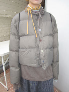 Warm Loose Casual Colorful Button All-Match down Jacket Outerwear 3months Winter New Style Womens Korean Version Straight Cut