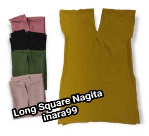 Atasan long square nagita anak bahan crinkle airflow premium