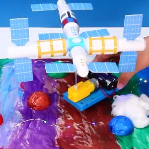 Children DIY Electric Scientific Experiment Model Kit Mini Toys Educational Toy Assemble Hand-Operated Creative