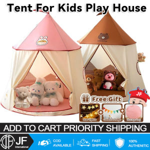 Play Tent for Kids Foldable Castle with LED Lights - Spacious Indoor Playhouse Baby Fort COD