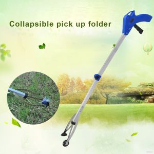 เครื่องพับท่ออลูมิเนียมอัลลอยด์ 30นิ้ว Claw Grabber ที่ดีที่สุดจับ Reacher เครื่องหยิบพับ ตัวเลือกโฟลเดอร์ขยะ ที่คีบขยะ ที่คีบไฟ ดึงดึงโฟลเดอร์ ที่หนีบสุขาภิบาล ที่หนีบด้ามยาว